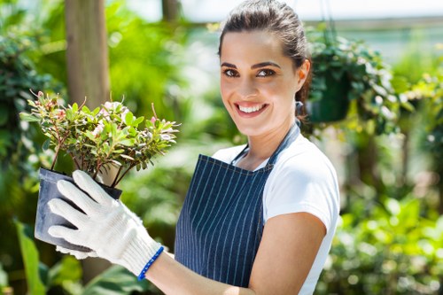Local transfer station handling reusable garden materials